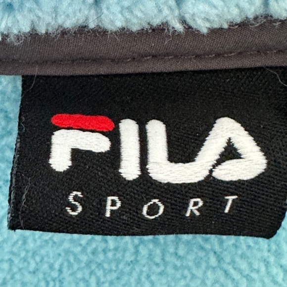 Fila Sport Full Zip Jacket Blue Gray Fleece Women's Size XL Athletic - Picture 2 of 6